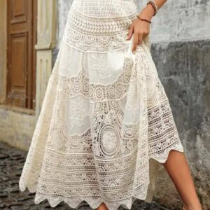 white skirt