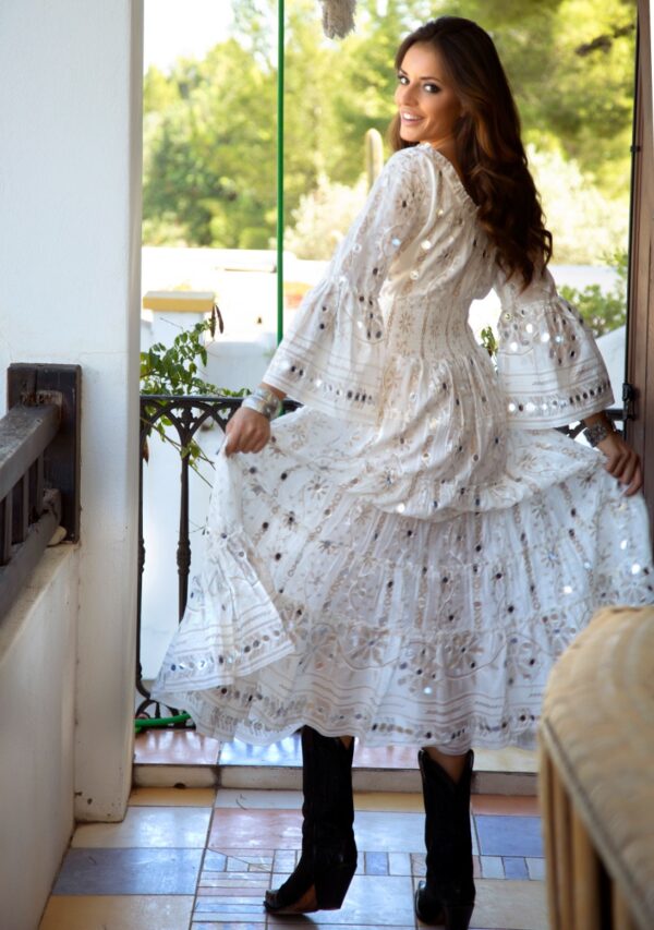 white dress